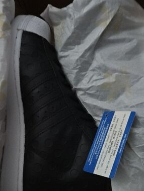 adidas Originals Black and White Womens' Sneakers with Dot-Textured Upper